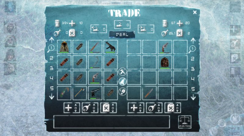 Scambio di beni in atto con un mercante