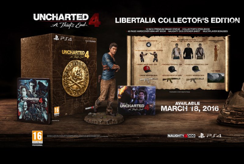 Uncharted 4: Fine di Un Ladro ha una data d'uscita precisa e due edizioni speciali Uncharted 4: Fine di Un Ladro ha una data d'uscita precisa e due edizioni speciali