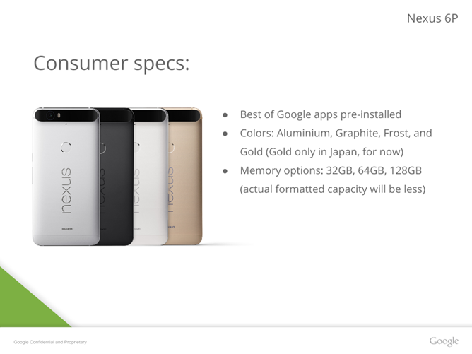 I prezzi di Nexus 5X e Nexus 6P in nord America I prezzi di Nexus 5X e Nexus 6P in nord America