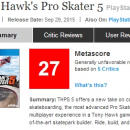 Tony Hawk's Pro Skater 5 precipita negli abissi di Metacritic