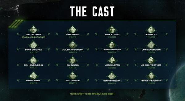 Un cast stellare per Star Citizen con Gary Oldman, Gillian Anderson, Mark Hamill, Andy Serkis e altri, nuovo video Un cast stellare per Star Citizen con Gary Oldman, Gillian Anderson, Mark Hamill, Andy Serkis e altri, nuovo video