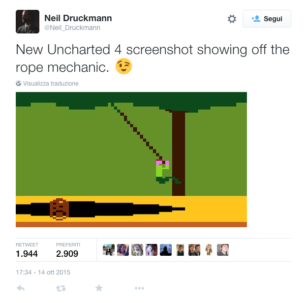 Naughty Dog risponde con ironia al malinteso su Uncharted