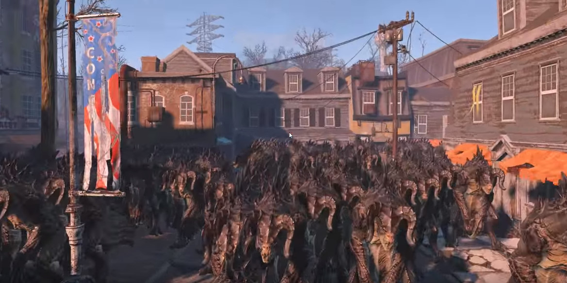 Fallout 4 - 1000 Deathclaw contro 100 membri della Confraternita d'Acciaio: chi vincerà?