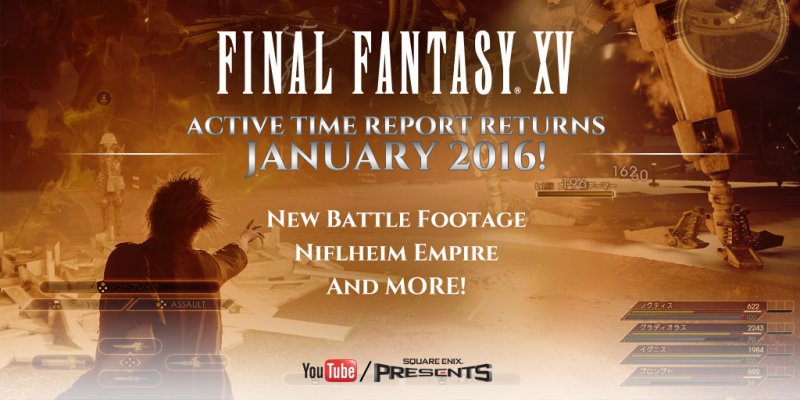 Il prossimo Active Time Report su Final Fantasy XV è fissato per gennaio