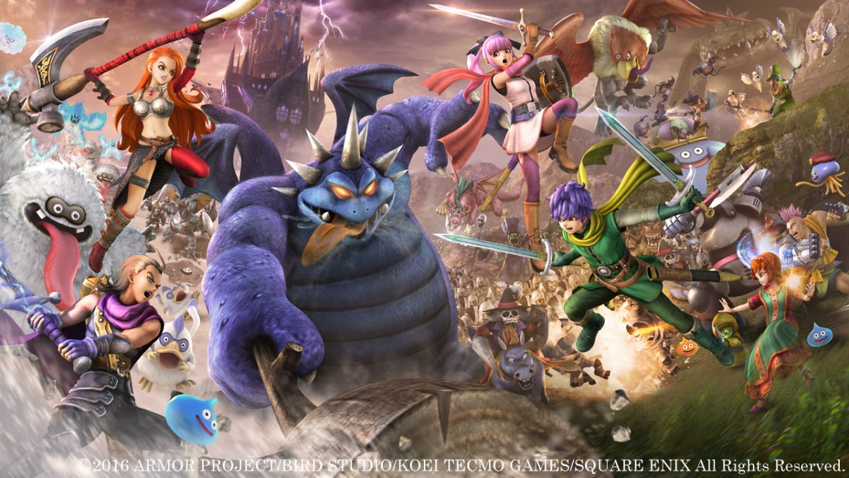 Nintendo SwitchのDragon Quest Heroes IIの問題があり、簡素化されたグラフィックフレーム