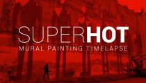 SUPERHOT - Video in timelapse sul dipinto murale