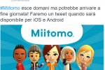 Un tweet di Nintendo Italia suggerisce che Miitomo potrebbe essere scaricabile già da questa sera - Notizia