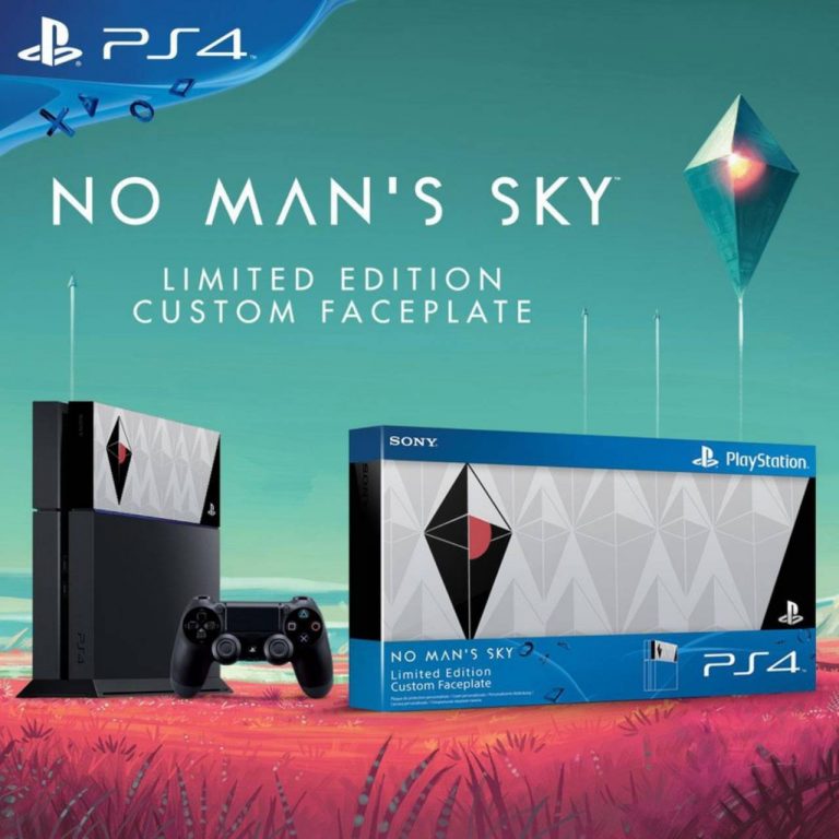 Un faceplate a tema No Man's Sky per PlayStation 4
