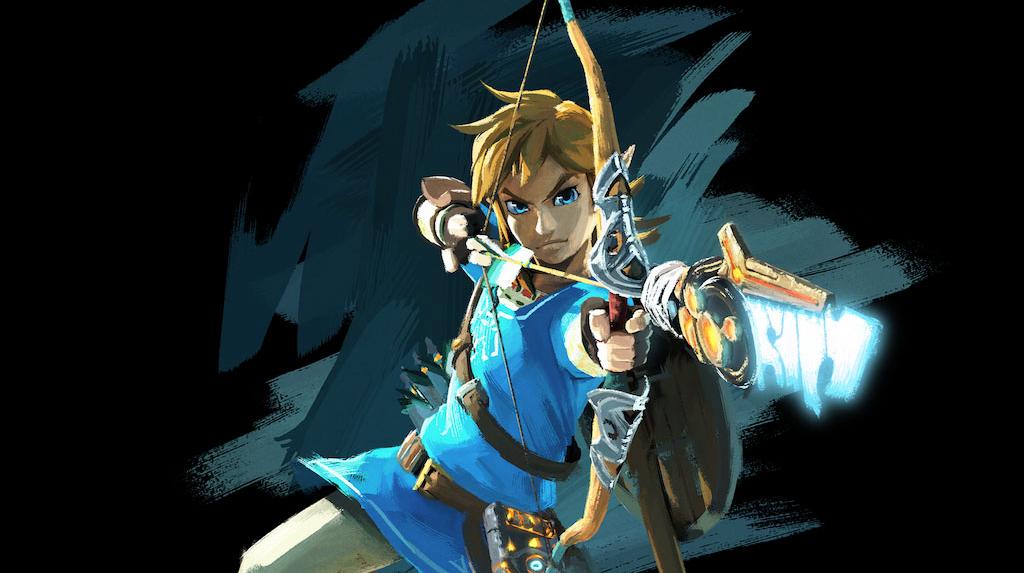 Un artwork di Link in The Legend of Zelda: Breath of the Wild