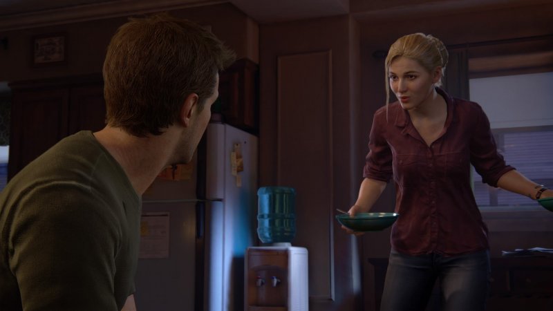 In Uncharted 4: Fine di un Ladro Nathan mette a repentaglio il matrimonio con Elena per correre in aiuto del fratello Sam