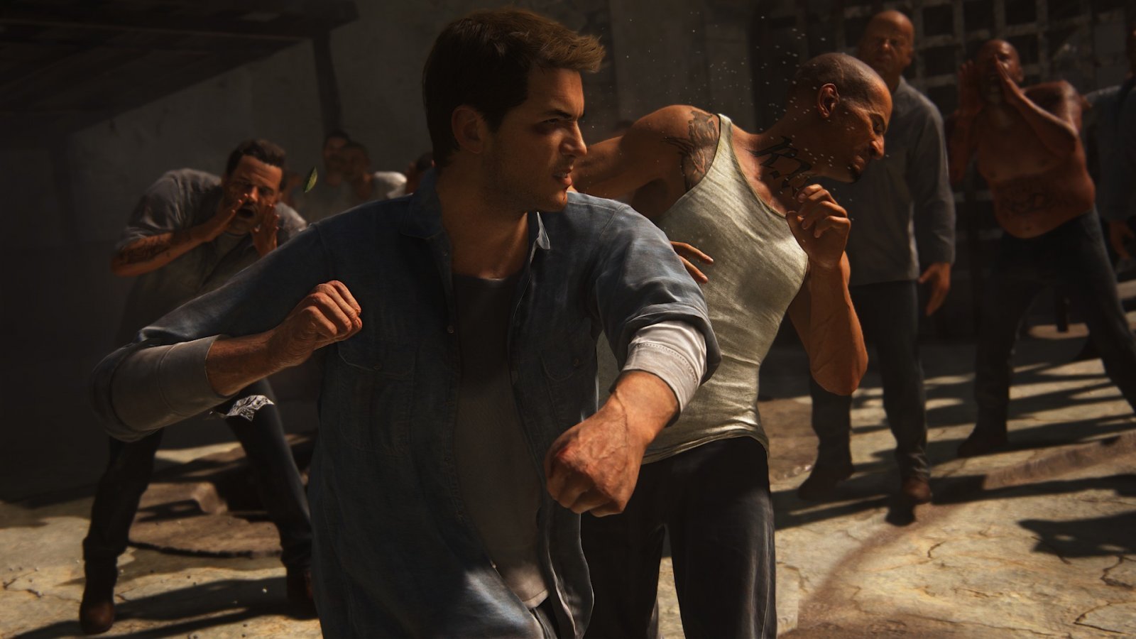 Nathan Drake in azione