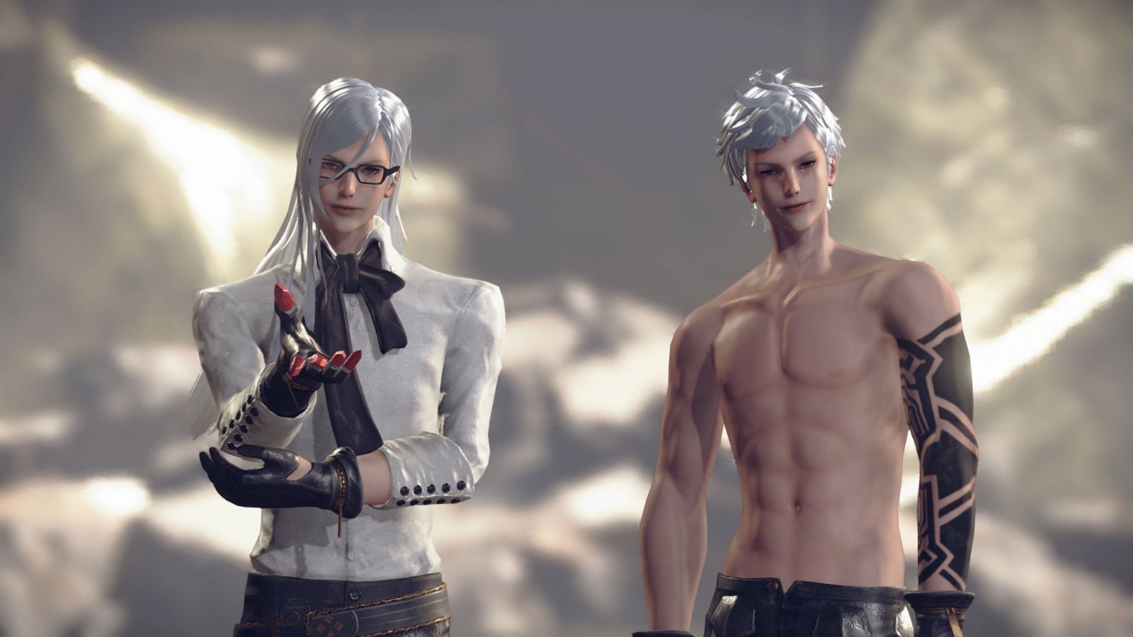 Due personaggi di Nier Automata
