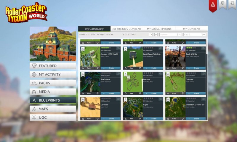 Immagine di RollerCoaster Tycoon World per PC Windows