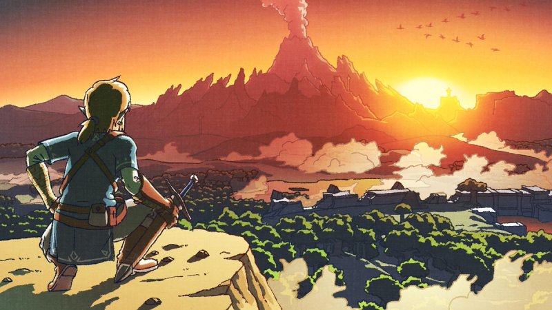 The Legend of Zelda: Breath of the Wild: un artwork direttamente ispirato all'episodio NES.
