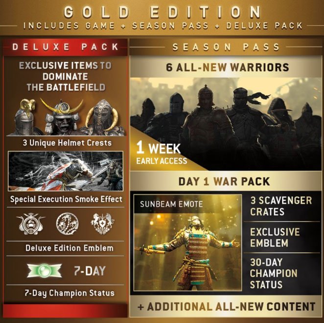Trapelano i contenuti del Season Pass di For Honor