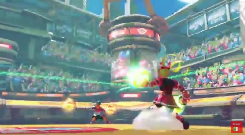 Arms è uno dei giochi esclusivi per Nintendo Switch, richiede l'uso di due Joy-Con