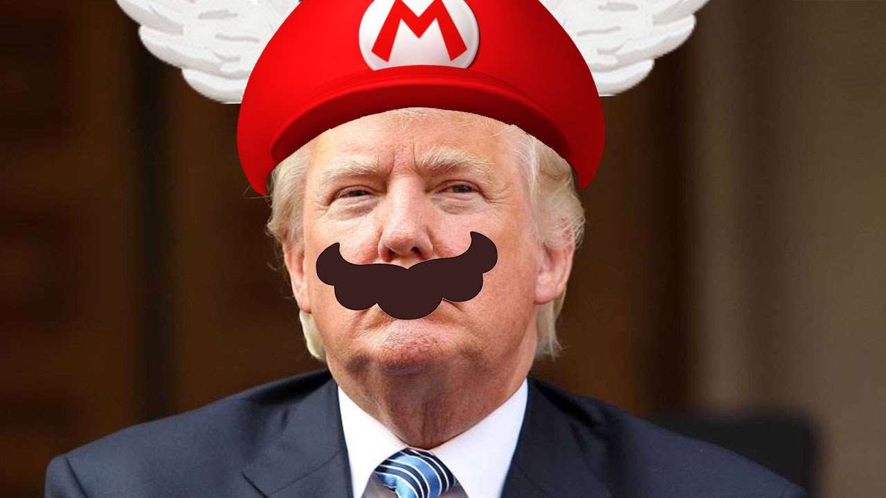 Trump in versione Super Mario