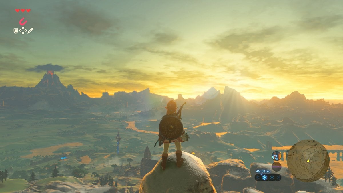 『ゼルダの伝説 ブレス オブ ザ ワイルド』の思わせぶりなイメージ