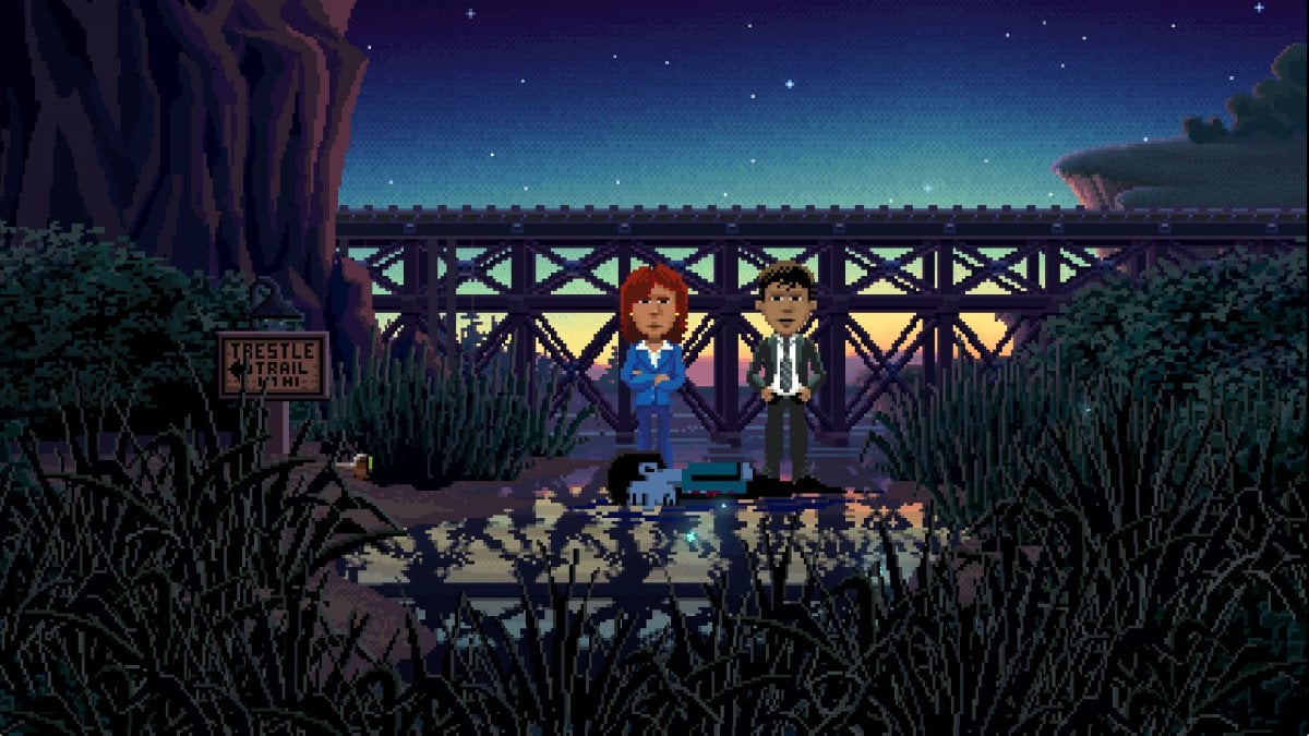 Nintendo SwitchのThimbleWeed Parkによる完全なビデオゲームプレイ