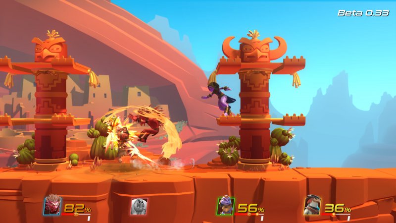 In Brawlout si fanno combo in aria e a terra In Brawlout si fanno combo in aria e a terra