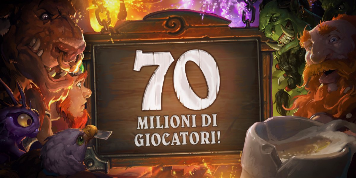 『Hearthstone: Heroes of Warcraft』のプレイヤーは 7,000 万人