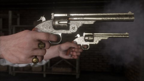 Red Dead Redemption 2: Weapon textures improved by 400% from one mod