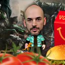 Vestito da Wonder Woman, Tommaso Valentini sarà protagonista dell'"A pranzo con" di oggi con Injustice 2