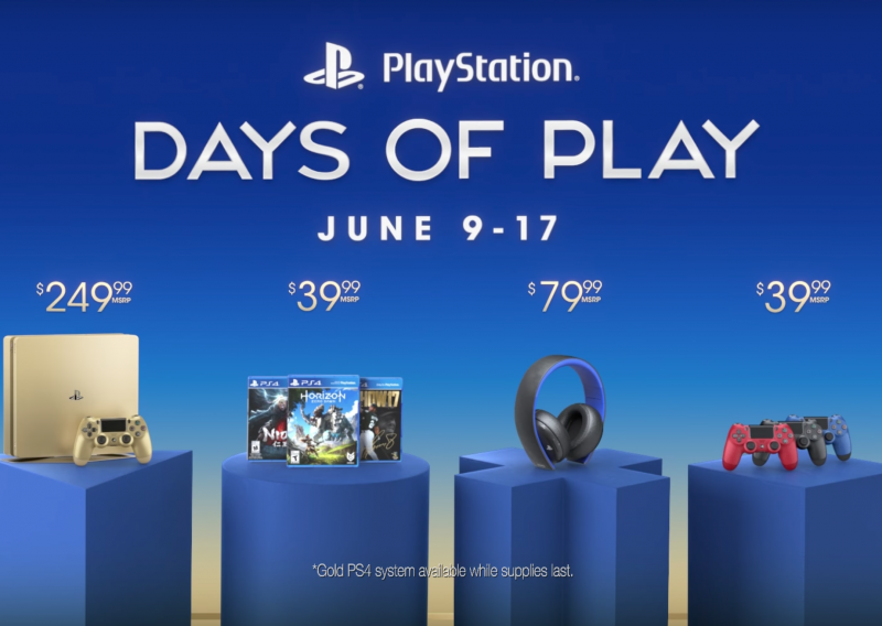Partono oggi i Days of Play: sconti su PlayStation 4, giochi e accessori Partono oggi i Days of Play: sconti su PlayStation 4, giochi e accessori