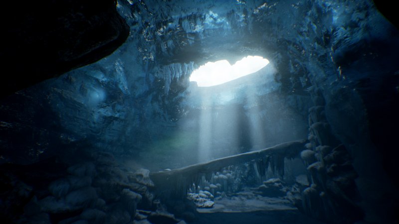 Potevano mancare delle grotte ghiacciate?