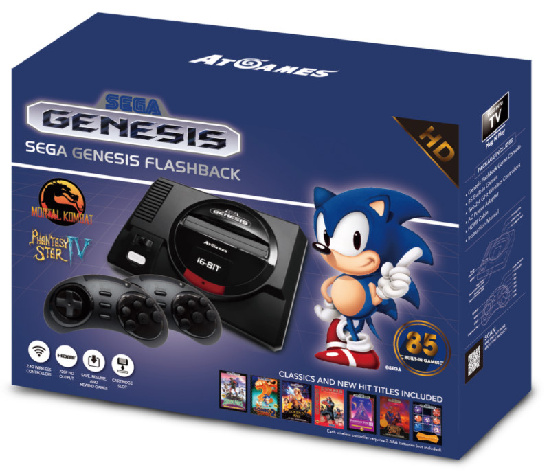 Presentata una nuova retro console SEGA Genesis con 85 giochi preinstallati e il supporto per le cartucce