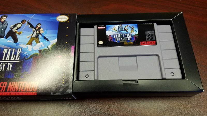 Square Enix ha donato una finta cartuccia per SNES di A King's Tale: Final Fantasy XV agli sviluppatori