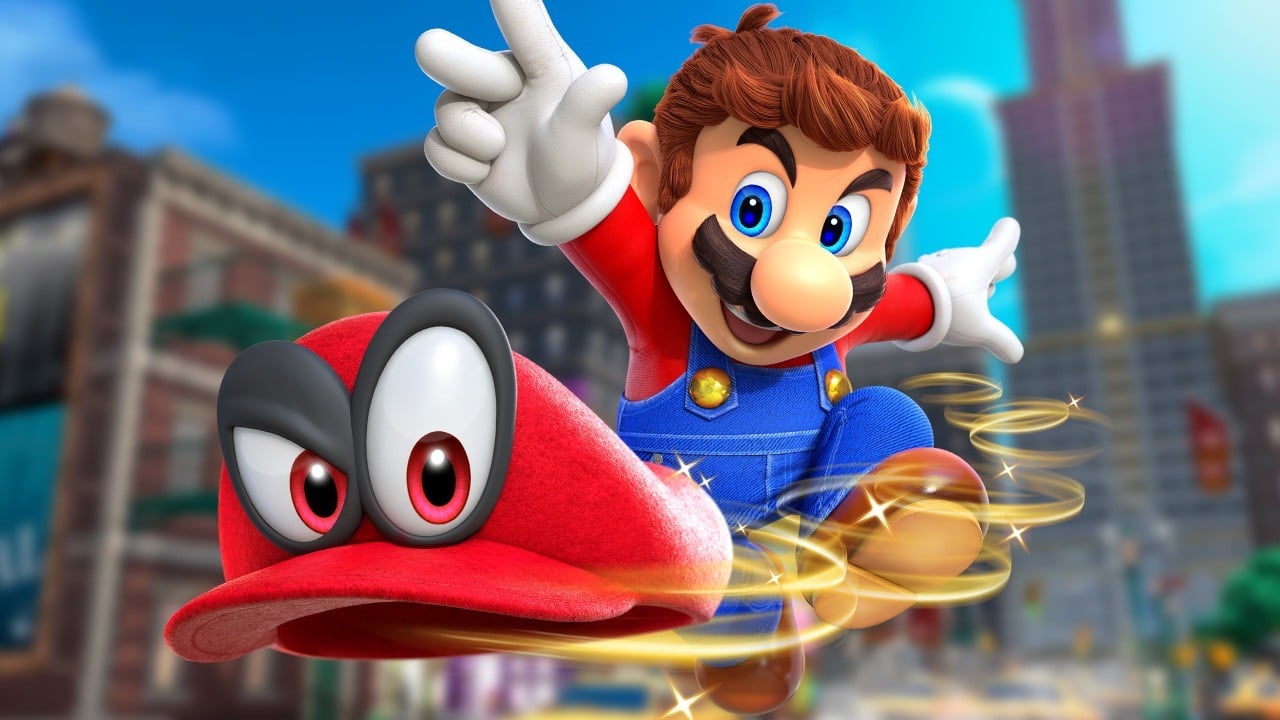 Mario e il suo cappello in Super Mario Odyssey