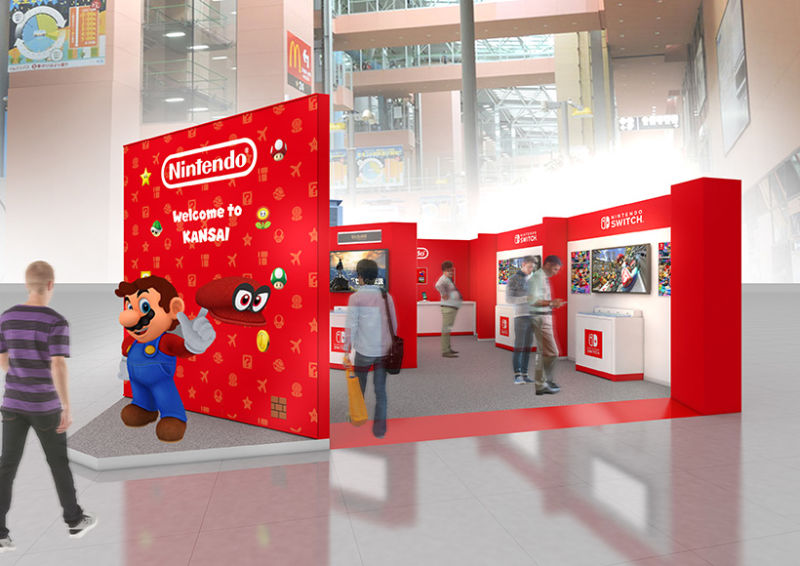 Presto l'aeroporto di Osaka sarà un immenso cosplay dei personaggi di Nintendo