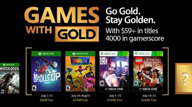 Grow Up, Runbow, Kane & Lynch e LEGO sono i Games with Gold di luglio 2017 Grow Up, Runbow, Kane & Lynch e LEGO sono i Games with Gold di luglio 2017
