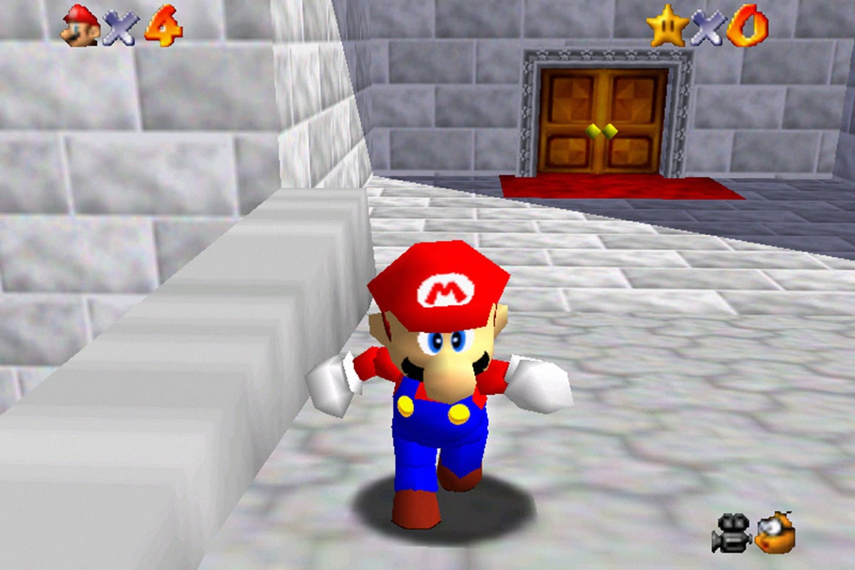 Super Mario 64 in azione
