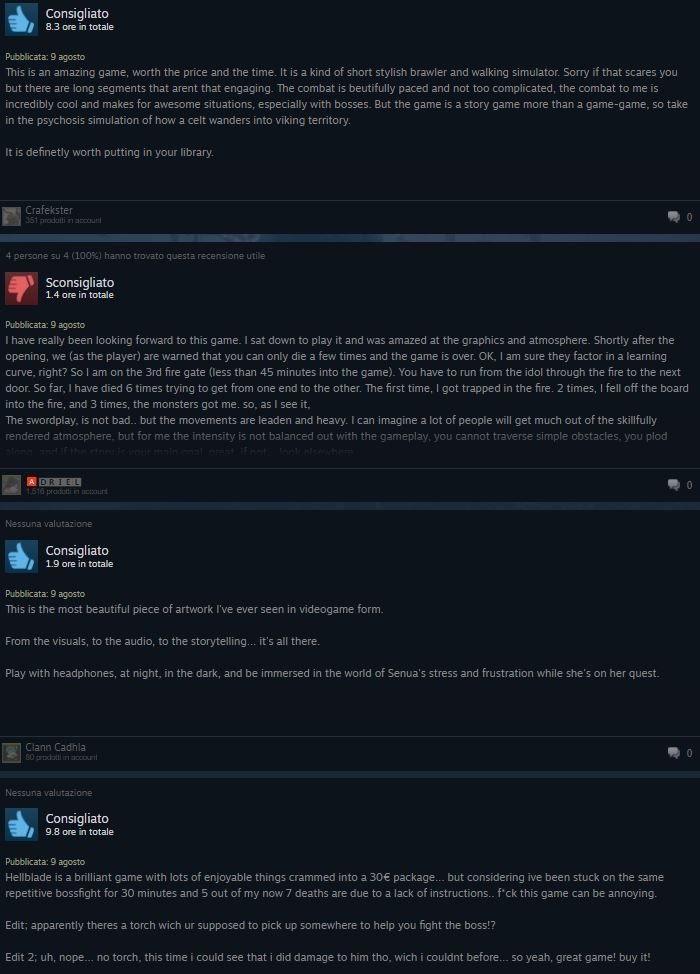 Hellblade: Senua's Sacrifice il giorno dopo: i giudizi della stampa e le reazioni dei giocatori