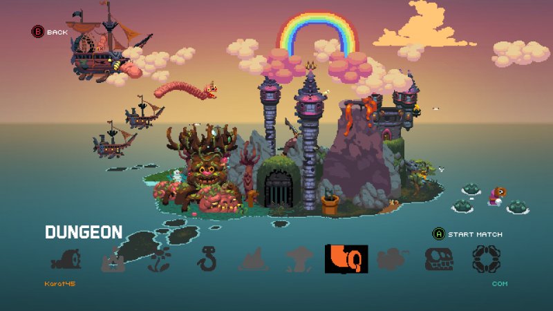 Tutti i livelli sono collegati a quest'isola