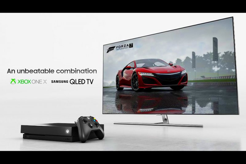 Microsoft con Samsung per pubblicizzare il 4K su Xbox One X e TV QLED