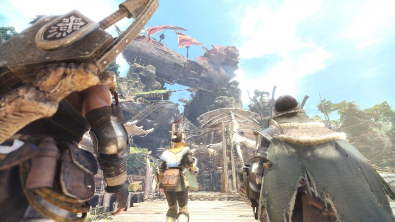 A caccia con gli amici in Monster Hunter: World