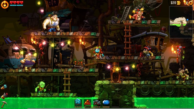 SteamWorld Dig 2, una scena del gioco SteamWorld Dig 2, una scena del gioco