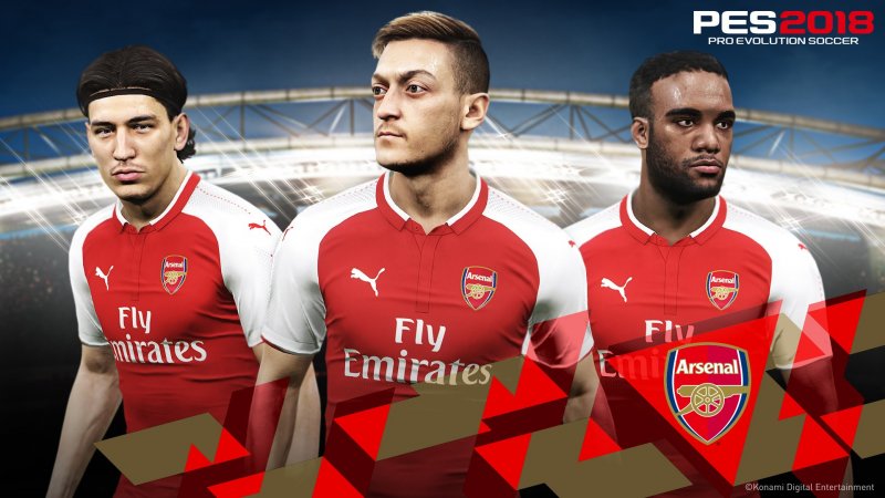 Konami ha siglato una partnership con l'Arsenal per Pro Evolution Soccer 2018