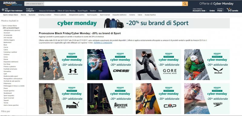 Tra Black Friday e Cyber Monday - Le migliori offerte Amazon di sabato 26 novembre