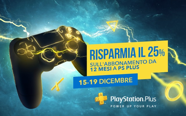 25% di sconto sull’abbonamento PlayStation Plus annuale per un periodo di tempo limitato