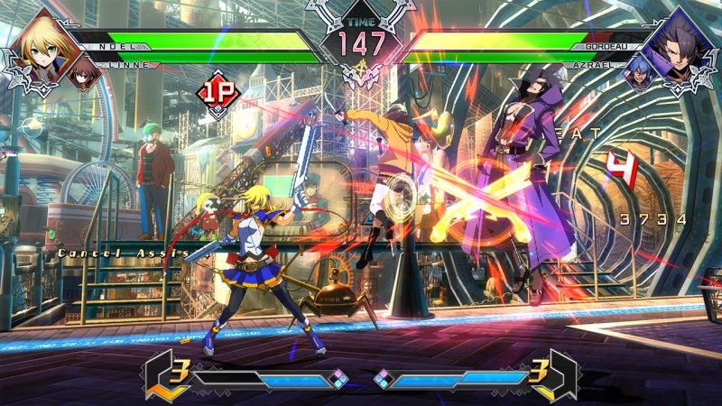 BlazBlue : Cross Tag Battle reprend le style de combat classique d'Arc System Works.