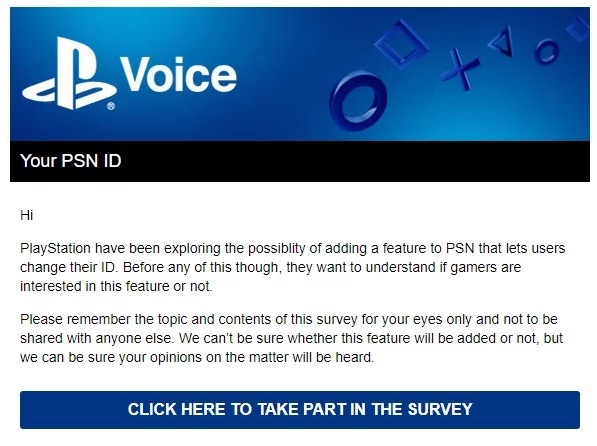 Sony sta valutando di permettere la modifica degli ID di PlayStation Network