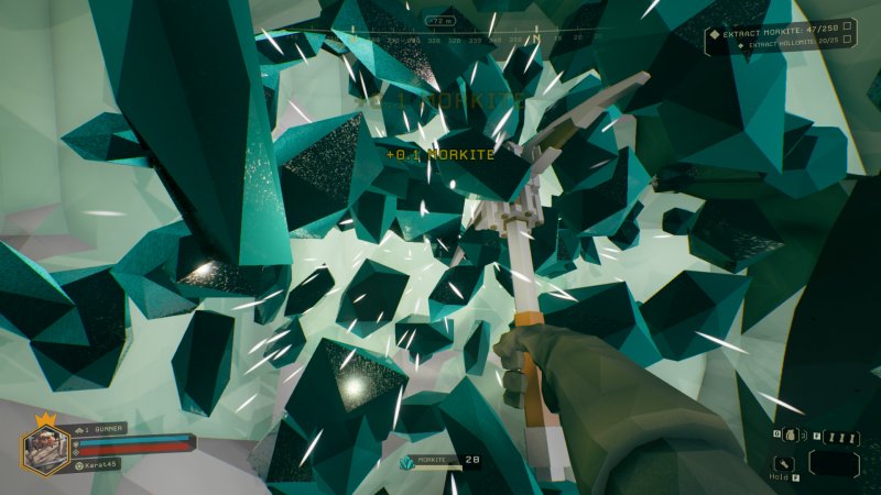 Scavare che passione! Si tratta di un'operazione molto semplice (tasto destro e giù di piccone)