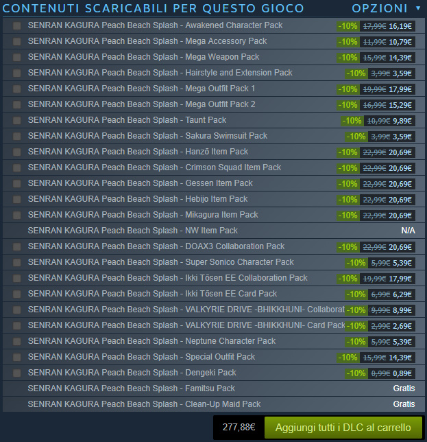 Disponibile la versione PC di Senran Kagura: Peach Beach Splash, con già quasi 300€ di DLC da acquistare Disponibile la versione PC di Senran Kagura: Peach Beach Splash, con già quasi 300€ di DLC da acquistare