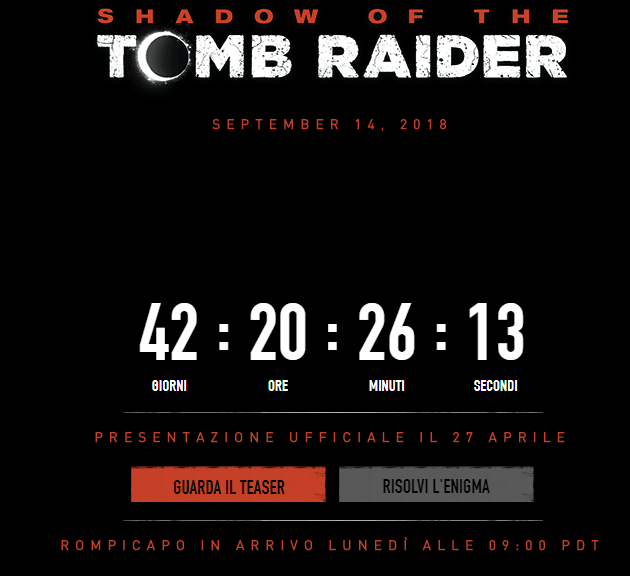 Shadow of the Tomb Raider: data di uscita, notizie e video del nuovo capitolo della serie Square Enix Shadow of the Tomb Raider: data di uscita, notizie e video del nuovo capitolo della serie Square Enix