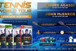 Tennis World Tour: John McEnroe e Andre Agassi si sfidano in un nuovo video gameplay - Video