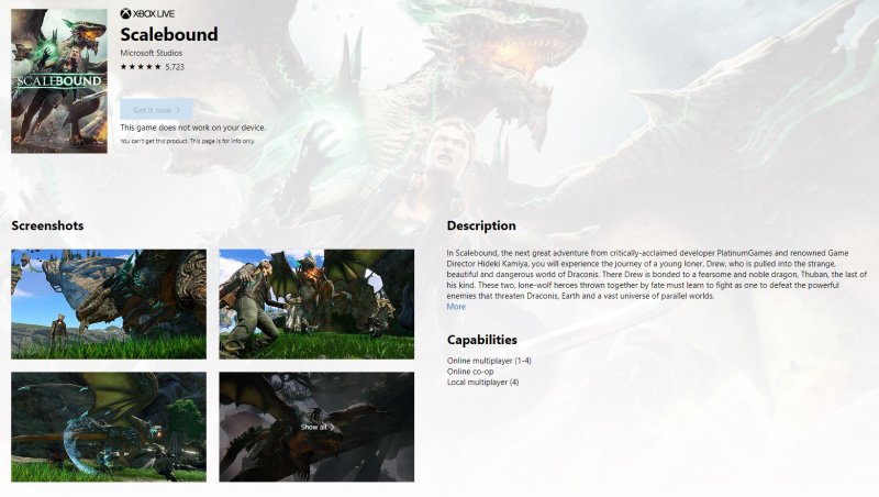 Scalebound: sul Microsoft Store è riapparsa la pagina del gioco Scalebound: sul Microsoft Store è riapparsa la pagina del gioco